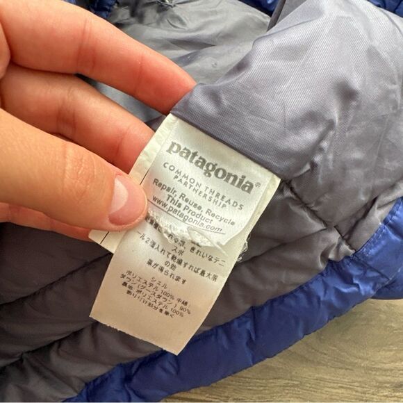 Patagonia Jacket Women XS Outdoor Nano Puff Down Filled Full Zip Goose - Picture 10 of 13